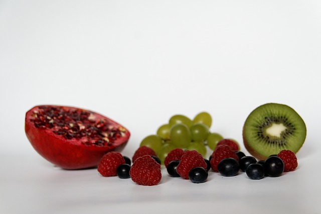Frutti di bosco, Melograno, Uva e Kiwi